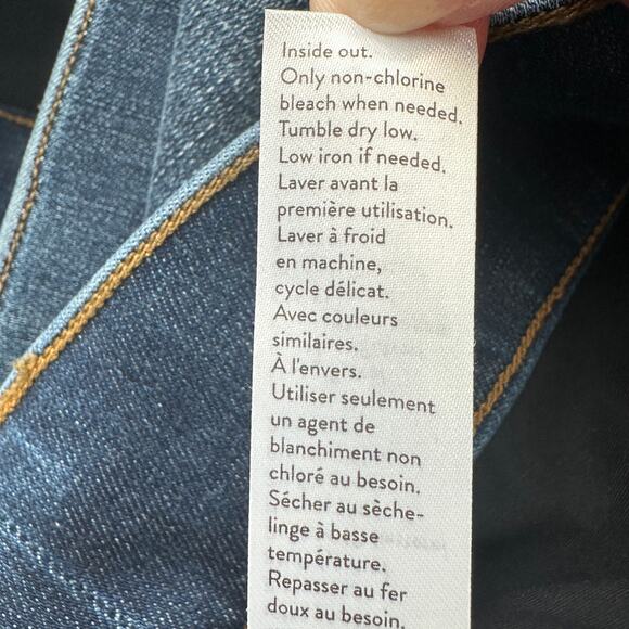 Spanx Jeans Womens Extra Large Blue Pullon Stretch Skinny Ankle Raw Hem Slimming - Picture 8 of 14